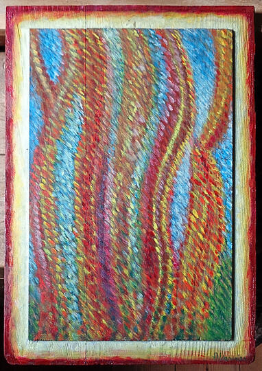 Pittura a olio su legno, cm. 30x40