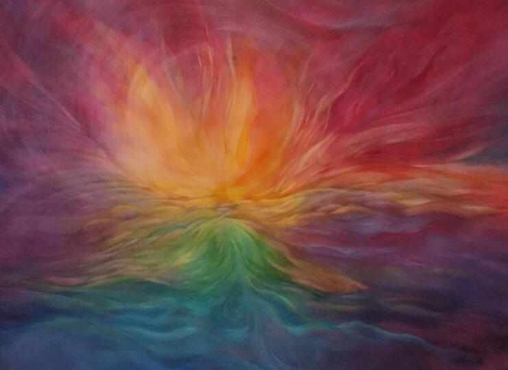 Trionfo della Luce - Acquarello cm. 70x100