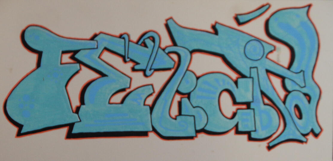 Lettering, felicità Lettering, felicità